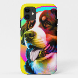 MODERNER BUNTER WELPENGESICHT-HUNDEBESITZER Case-Mate iPhone HÜLLE