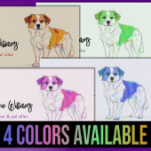 Moderner, bunter zeichnend Hundeschlittengänger Visitenkarte