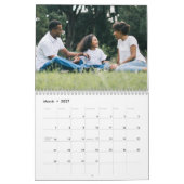 Moderner Burgund-Foto-Kalender Kalender (Mär 2027)