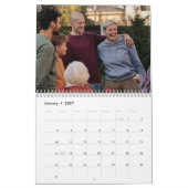 Moderner Burgund-Foto-Kalender Kalender (Jan 2027)