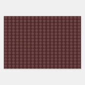 Moderner Burgund Weintraum Minimalistischer Punkt Geschenkpapier Set (Vorderseite 3)