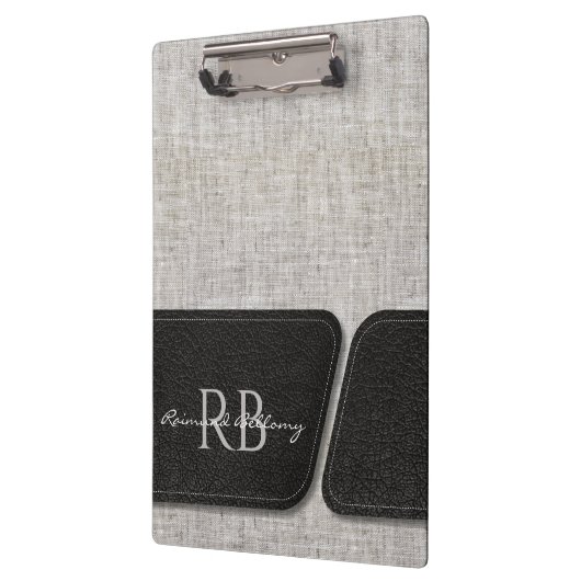 Moderner Burlap Klemmbrett (Links)