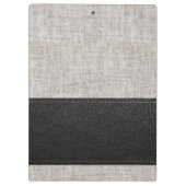 Moderner Burlap Klemmbrett (Rückseite)