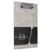 Moderner Burlap Klemmbrett (Rechts)