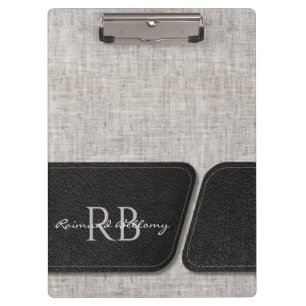 Moderner Burlap Klemmbrett