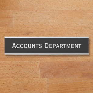 Moderner Büroabteilungslehrernname Türschild