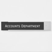 Moderner Büroabteilungslehrernname Türschild (Vorderseite )