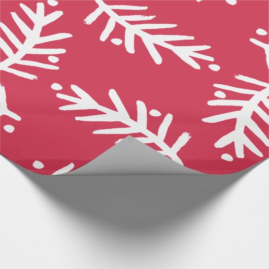 Moderner Bürsten-Skript-Weihnachtsfeiertag Geschenkpapier (Ecke)