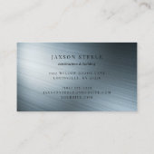 Moderner Bürstenstahl Visitenkarte (Rückseite)