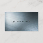 Moderner Bürstenstahl Visitenkarte (Vorderseite)