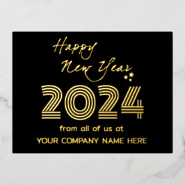 Moderner Business Que Code Weihnachtsfeiertag Folien Feiertagspostkarte