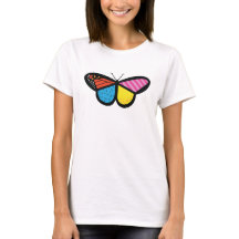 Moderner Butterfly-T - Shirt