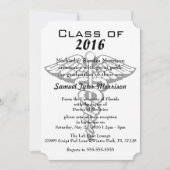 Moderner Caduceus Medical School Abschluss lädt ei Einladung (Vorderseite)