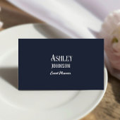 Moderner Calligraphy Event Planer Visitenkarte