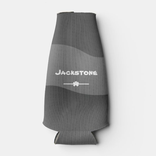 Moderner Camouflage Design Individuelle Name Cool  Flaschenkühler (Vorderseite)