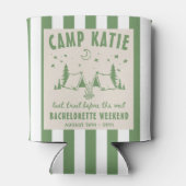 Moderner Camp-Junggeselinnen-Abschied Dosenkühler (Rückseite)