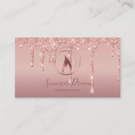 Moderner Candle Maker Rose Gold Chic Candlemaker Visitenkarte