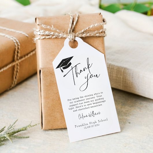 Moderner Cap Abschluss Vielen Dank für Ihr Interes Geschenkanhänger