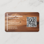 Moderner Carrier-Vorlagen QR-Code-Generator Visitenkarte (Vorderseite)