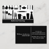 Moderner Catering Küche Visitenkarte (Vorne/Hinten)