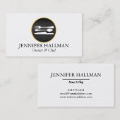 Moderner Catering, Restaurant, Koch Visitenkarte (Vorne/Hinten)