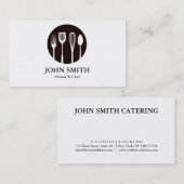 Moderner Catering, Restaurant, Koch Visitenkarte (Vorne/Hinten)