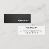 Moderner Chalkboard-Verkäufer. Loyalität Mini Visitenkarte (Vorne/Hinten)