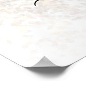 Moderner Champagner Glitzer 50. Geburtstag Foto Po Poster (Ecke)