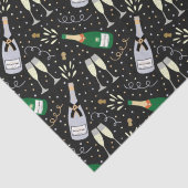 Moderner Champagner-Silvester Seidenpapier (Detail)