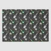 Moderner Champagner-Silvester Seidenpapier (Vorderseite)