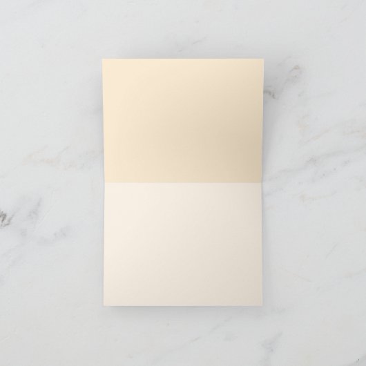 Moderner Champagner Tonal Dankeskarte (Innenseite)