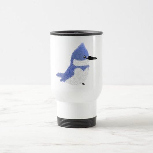 Moderner charmanten Gürtel-Eisvogel Reisebecher (Mittel)
