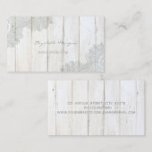 Moderner Charme, Spitzen, Holzstruktur Visitenkarte (Vorne/Hinten)