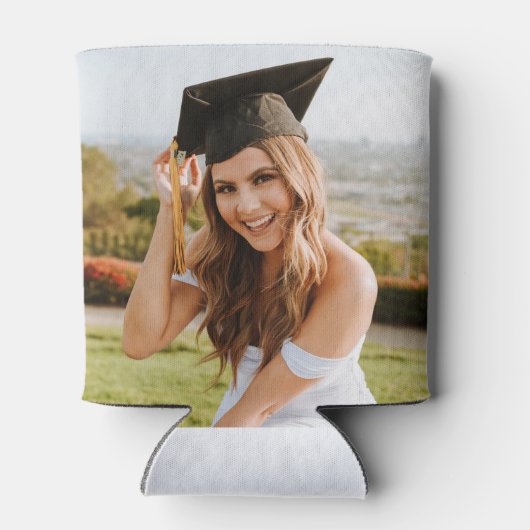 Moderner Chic Abschluss Blush Pink Grad Party Dosenkühler (Rückseite)