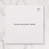 Moderner Chic Abschluss Blush Pink Grad Party Geschenkanhänger (Rückseite)