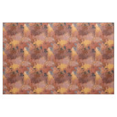 Moderner Chic Abstrakt Terracotta Rost Brown Stoff (Fat Quarter (45,7 x 55,9 cm))