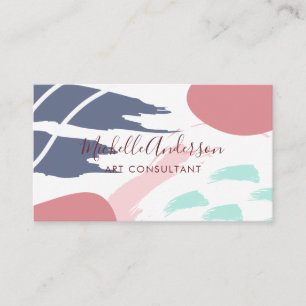 Moderner Chic Abstrakt Visitenkarte