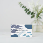 Moderner Chic Abstrakt Visitenkarte (Stehend Vorderseite)