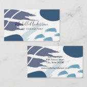 Moderner Chic Abstrakt Visitenkarte (Vorne/Hinten)