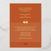 Moderner Chic Add Foto Hochzeit Einladung (Rückseite)