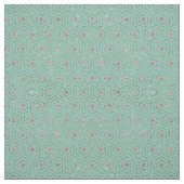 Moderner Chic Aqua Rose Gold Glitzer Hexagon Geo Stoff (Muster)