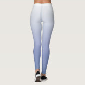 Moderner Chic Blue & White Ombre Leggings (Rückseite)
