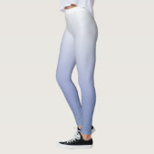 Moderner Chic Blue & White Ombre Leggings (Links)