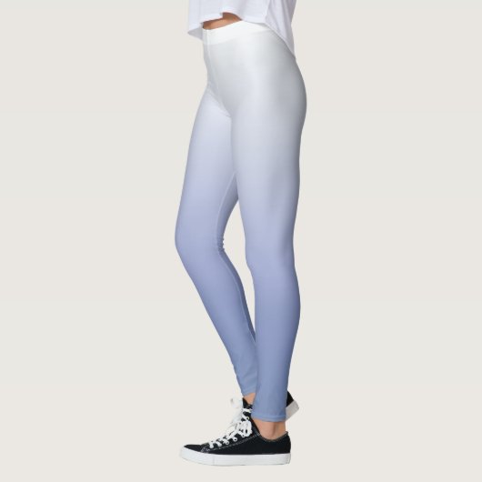 Moderner Chic Blue & White Ombre Leggings (Links)