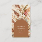 Moderner Chic Bohemisch Floral Boho Visitenkarte (Vorderseite)