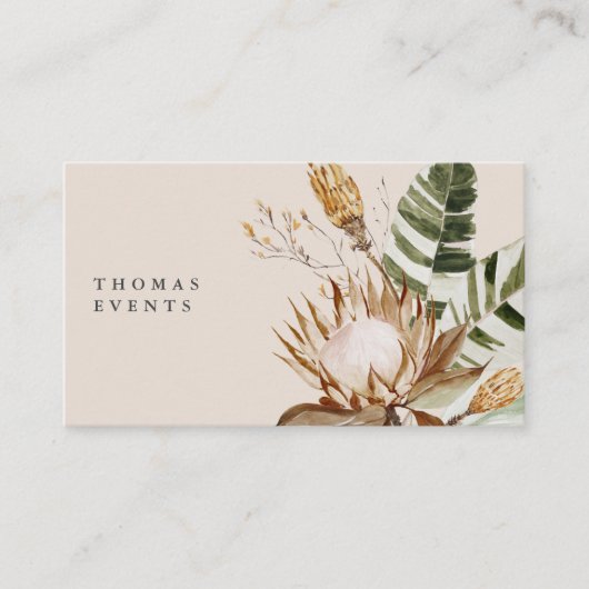 Moderner Chic Boho Floral | Visitenkarten Visitenkarte (Vorderseite)