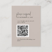 Moderner Chic COLOR EDITABLE QR Code UAWG Begleitkarte (Vorderseite)