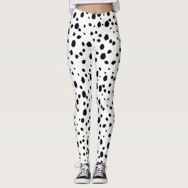Moderner Chic Dalmatiner Hund Tierdruckmuster Leggings