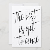 Moderner Chic "Das Beste steht noch bevor" (Vorderseite)