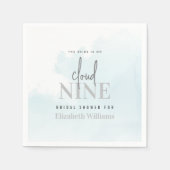 Moderner Chic Die Braut ist auf Cloud 9 Brautparty Serviette (Vorderseite)